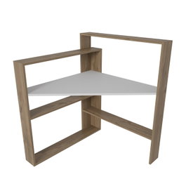 Hanah Home Kelly Mesa de Estudio Nogal y Blanco